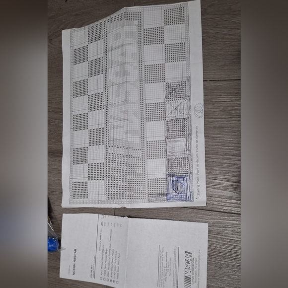 Nascar Latch Hook Kit #NC 5504Small Rug 20" x 30" Rug Started - Picture 5 of 7